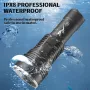 60W Cool White Dive Light Scuba Diving FlashTorch 1500 Lumens Super Bright IPX8 Waterproof Rechargeable LED Flashlights
