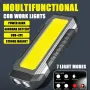 Powerful XPE LED+COB Dual Light Sources Work Light 4000mAh Power Bank Flashlight TYPE-C Rechargeable With Magnet Outdoor Camping Emergency Lantern