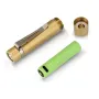 Folomov EDC C1 400lm High CRI 98 EDC Clip Flashlight 10440 Mini Size Compact Portable LED Torch Brass & Aluminum Outdoor EDC Survival Tool