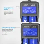 XTAR VC2 18650 Battery Charger Test Batteries Capacity Display USB Charger For 10400-26650 Li-Ion Battery 21700 18650 Charger