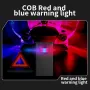Digital Power Display LED Keychain Light Portable Super Bright Magnetic Work Lamp Type-C USB Rechargeable Emergency Mini Torch