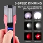 8W LED+15W COB 1000LM LED Work Light 500M Long Range Super Bright Flashlight Built-in 18650 battery Working Lamp