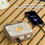 G700 LED Portable Lantern Built-in 6000mAh Battery USB Rechargeable Flashlight with Dual Light Source Floodlight LED Torch Outdoor Camping Lamp Maintenance Work Light