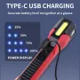 8W LED+15W COB 1000LM LED Work Light 500M Long Range Super Bright Flashlight Built-in 18650 battery Working Lamp
