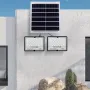 77LED~410LED Solar Floodlight With Remote Controller Outdoor Garden Security Light