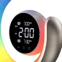 Colorful White Noise Dual Alarm Clock Wake-Up Night Light Touch RGB Bedside Colorful Atmosphere Light