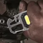 Mini LED Flashlight Work Light Portable Pocket Flashlight Keychains USB Rechargeable for Outdoor Camping Small Light Corkscrew