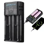 Astrolux® MC02 2 in1 USB Charging Mini Battery Charger Portable Mobile Phone Power Bank Current Optional Charger For 18650 21700 26650 Li-ion Battery