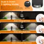 Elfeland Solar Powered Outdoor Wall Light Remote Control Waterproof 3 Lighting Modes Energy Saving Balcony Garden Decoration Light