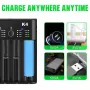 [USA Direct] K4 4-Slot with USB Port Universal Rechargeable Li-ion Battery Charger for Flashlight RC Toys Home Tools Batteries Cell