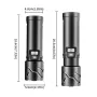 30W LED Ultra Bright LED Flashlight With COB Sidelight, 52cm Adjusted Tripod and Battery, Multifunctional Long Beam Digital Display White Light LED COB Torch for Outdoor Camping Fishing Desk Lamp