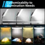 160*LEDs 2500LM 1.8m Height Adjustable Tripod Camping Light USB Power Stand Lantern Work Light For Camping Maintain Photography