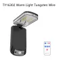 Elfeland Solar Powered Outdoor Wall Light Remote Control Waterproof 3 Lighting Modes Energy Saving Balcony Garden Decoration Light