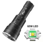 60W Cool White Dive Light Scuba Diving FlashTorch 1500 Lumens Super Bright IPX8 Waterproof Rechargeable LED Flashlights