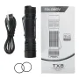 Folomov TX8 Nichia 219D 960LM Ultrabright Campact EDC Tactical Flashlight with 2600mAh USB Charging 18650 Battery Rechargeable Aluminum Portable Mini LED Torch Waterproof Outdoor EDC Tactical Survival Tool