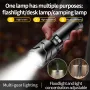 30W LED Ultra Bright LED Flashlight With COB Sidelight, 52cm Adjusted Tripod and Battery, Multifunctional Long Beam Digital Display White Light LED COB Torch for Outdoor Camping Fishing Desk Lamp