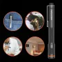 NICRON B22W LED Pocket Pen Light 120 Lumens Portable Zoomable Flashlight with Clip for Inspection Outdoor Camping Flashlight 2pcs AAA Penlight