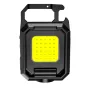 Mini LED Flashlight Keychain Light Double COB Lights with Magnet Built-in Battery USB Rechargeable Work Lights