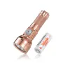 Lumintop GT NANO3.0 700LM 400M Copper Thrower Flashlight Mini LED Keychain Light With 10280 Lithium Battery USB Type C Rechargeable Mini Torch Camping Lantern Outdoor Light