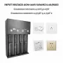 [USA Direct] X4 4-Slot Universal Rechargeable Li-ion Battery Charger Intellegent Flashlight Charger 4 Slots For Li-ion 18650 21700 26650 AA AAA Batteries Cell