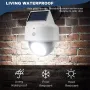 Solar Powered LED Wall Light Outdoor Security Lamp with Motion Sensor & Camera-Style Design Waterproof for Garden Patio & Yard Lighting