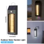Elfeland LED Motion Sensor Solar Wall Light Waterproof Dual White & RGB Wash 400lm Front Door Decoration Solar Lamp