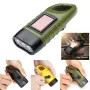 Portable LED Flashlight Hand Crank Dynamo Torch Professional Solar Power Tent Light Lantern for Outdoor Camping Mountaineering