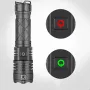BIKIGHT XHP70 1500LM 300m ultraheldere, sterke zaklamp, krachtige LED-zaklamp, type C, oplaadbaar, telescopisch zoomobjectief