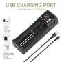 [USA Direct] K1 Single Slot with USB Port Universal Li-ion Battery Charger Intellegent Charger for Flashlight RC Toys Home Tools Battery Charger For Li-ion 18650 21700 26650 AA AAA Batteries Cell