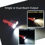 NIWALKER ETmini NE6 Dual Head 3200LM EDC Flashlight With 18350 Battery Type-C USB Rechargeable Multipurpose Mini LED Torch Outdoor Camping Light