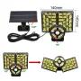 Solar Light Outdoor 3 Working Mode Motion Sensor Solar Remote Control LED Garden Wall Lamp Outdoor Light IP65 Waterproof
