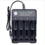 USB Intelligent Universal Rechargeable Battery Charger 18650 Flashlight Charger 4 Slots Fast Charge for 3.7V Li-ion TR IMR 10440 14500 16650 14650 18350 18500 16340(RCR123) Batteries