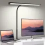 LED Desk Lamp with Clamp 25 Lighting Modes Eye-Caring USB Powered Flexible Gooseneck Adjustable Color and Brightness Timer Function Energy Efficient for Office Home Reading Study