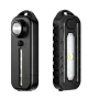 Bikight LED Red Blue Caution Emergency Police Clip Light USB Rechargeable Shoulder Flashing Warning Safety Torch Bicycle Tail Lamp