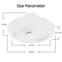 19\ LED Ceiling Fan Light Flush Mount Ceiling Fan Lamp Chandelier Remote Control