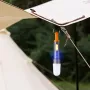 Linterna BIKIGHT potente de 1000 m con zoom de largo alcance, batería de 1200 mAh, tipo C, recargable, para acampar