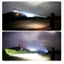 30W White-Light LED Flashlight Tactical Telescopic Zoom Flashlight Band Color Night Light Long Range Outdoor Strong Light