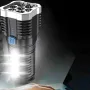 COB 7 LED Yüksek Güçlü LED El Feneri Güçlü USB Şarj Edilebilir El Feneri Taşınabilir Açık Hava Lambası Dahili Pil