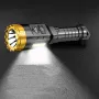 BIKIGHT 885 LED+COB 500m Long Range Strong ABS Housing Flashlight With COB Side Light Type-C USB Rechargeable Portable LED Torch Lamp Powerful Spotlight