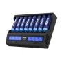 XTAR VC8 21700 18650 Intelligent Battery Charger Type-C Fast Charging Smart Charger LCD Display Li-ion IMR Ni-MH Ni-Cd AA AAA C 16340 26650 14500 18650 Flashlight Cells Charger