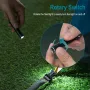 SEEKNITE RJ11 Keychain Flashlight 120LM 3W LED Keychain Light AAA Battery Mini Torch Waterproof IP67 Portable Mini Camping Light EDC Tools