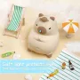 RGB Silicone Cartoon LED Night Light, USB Rechargeable Timing Lamp Room Decoration Cute Light