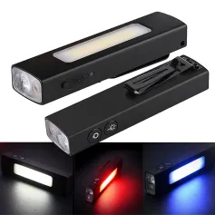 Aluminum Alloy LED Work Lamp With Side Light Multi-Light Source With Type-C Charging Magnetic Repair Lamp SOS Signal Light