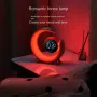 Colorful White Noise Dual Alarm Clock Wake-Up Night Light Touch RGB Bedside Colorful Atmosphere Light