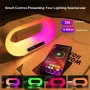多機能 3 in 1 LEDナイトライト アプリコントロール RGB 雰囲気のあるデスクランプ スマート多機能 ワイヤレス充電器 目覚まし時計