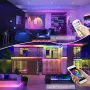 5m 10m Smart Neon Strip RGB LED Neon Light Strip Kit IP67 Waterproof 24V 12W/M Ra92 Flexible LED Strip APP & Remote Control