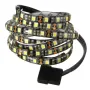  Tira flexible de luces LED 5050 impermeable de 1 m para fondo de PC, carcasa de ordenador, 12 V CC