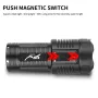 BIKIGHT High Brightness Diving 4 Modes Super Brigh Flashlight Professional Aluminum Scuba Lantern 200M IPX8 Waterproof 5*T40 LED Underwater Torches