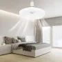2-in-1 Three-speed Mode LED Fan Light LED Lamp Bead E27 Screw Fan Light Remote Control Wall Control Bedroom Light Fan Ceiling