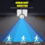 Solar Light Outdoor 3 Working Mode Motion Sensor Solar Remote Control LED Garden Wall Lamp Outdoor Light IP65 Waterproof